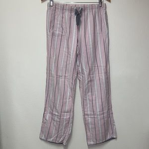 Victoria’s Secret Pajama PJ Bottoms Pink and Gray